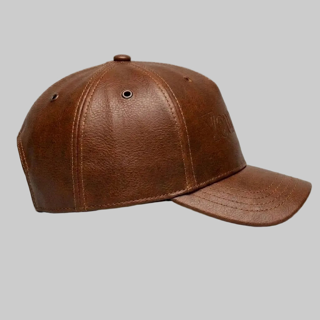 Customized Zervano Leather Baseball Cap