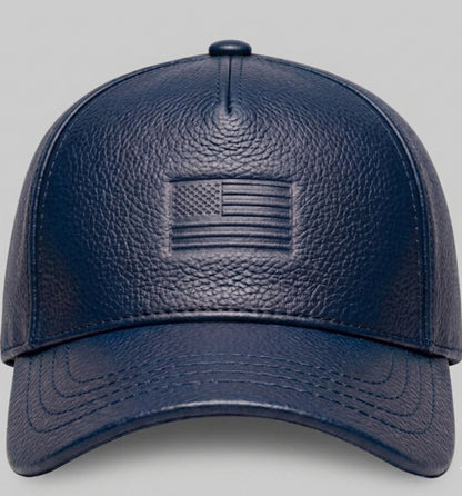 Customized Zervano USA Premium Leather Baseball Cap