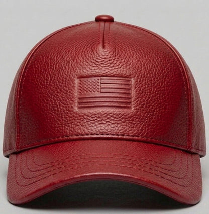 Customized Zervano USA Premium Leather Baseball Cap