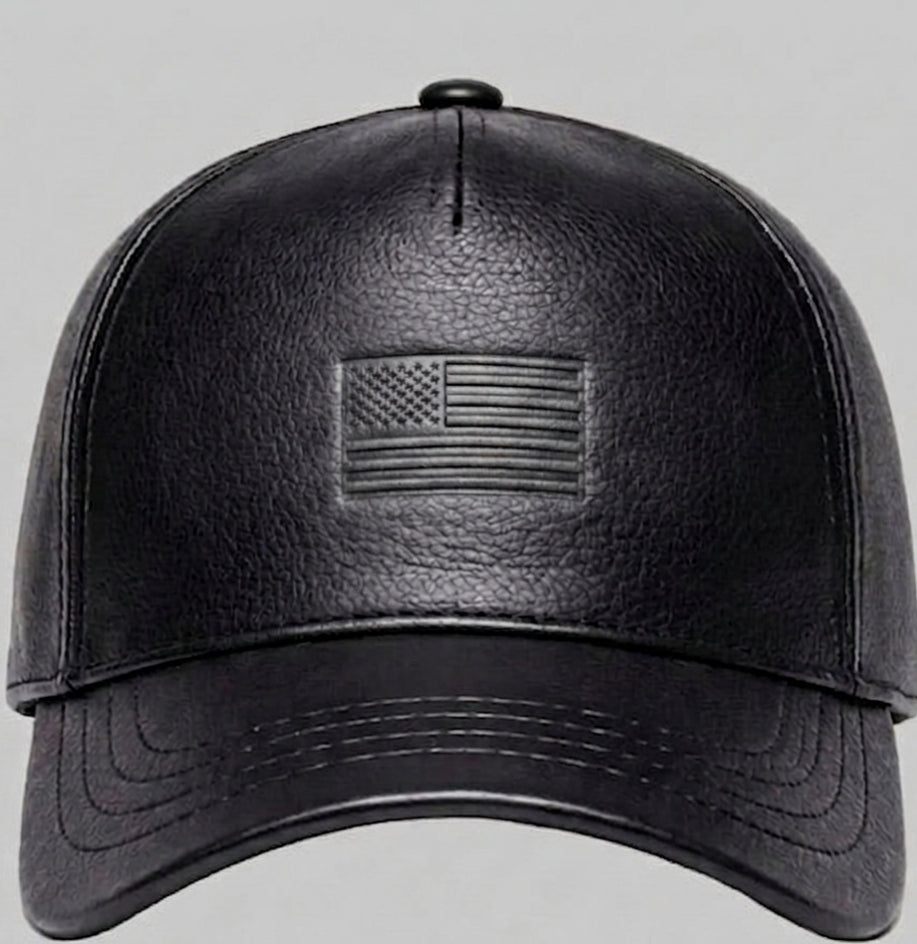 Customized Zervano USA Premium Leather Baseball Cap
