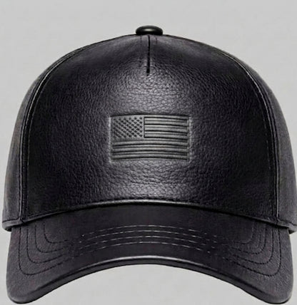 Customized Zervano USA Premium Leather Baseball Cap