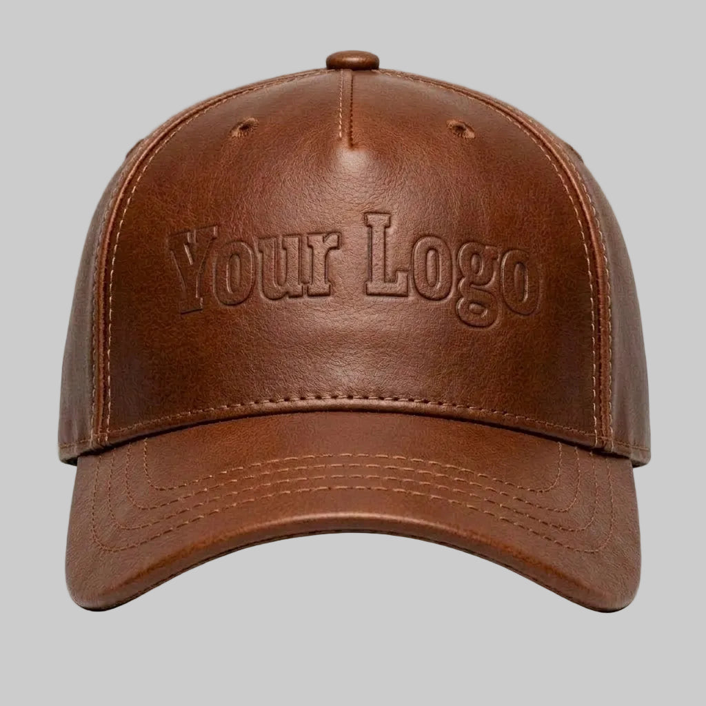 Customized Zervano Leather Baseball Cap