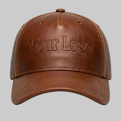 Customized Zervano Leather Baseball Cap